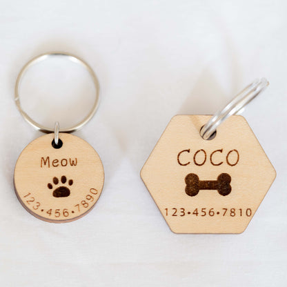 Personalized Cat Dog ID Tags for Four Legged Child